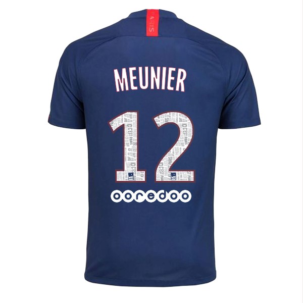 Camiseta Paris Saint Germain NO.12 Meunier 1ª 2019/20 Azul